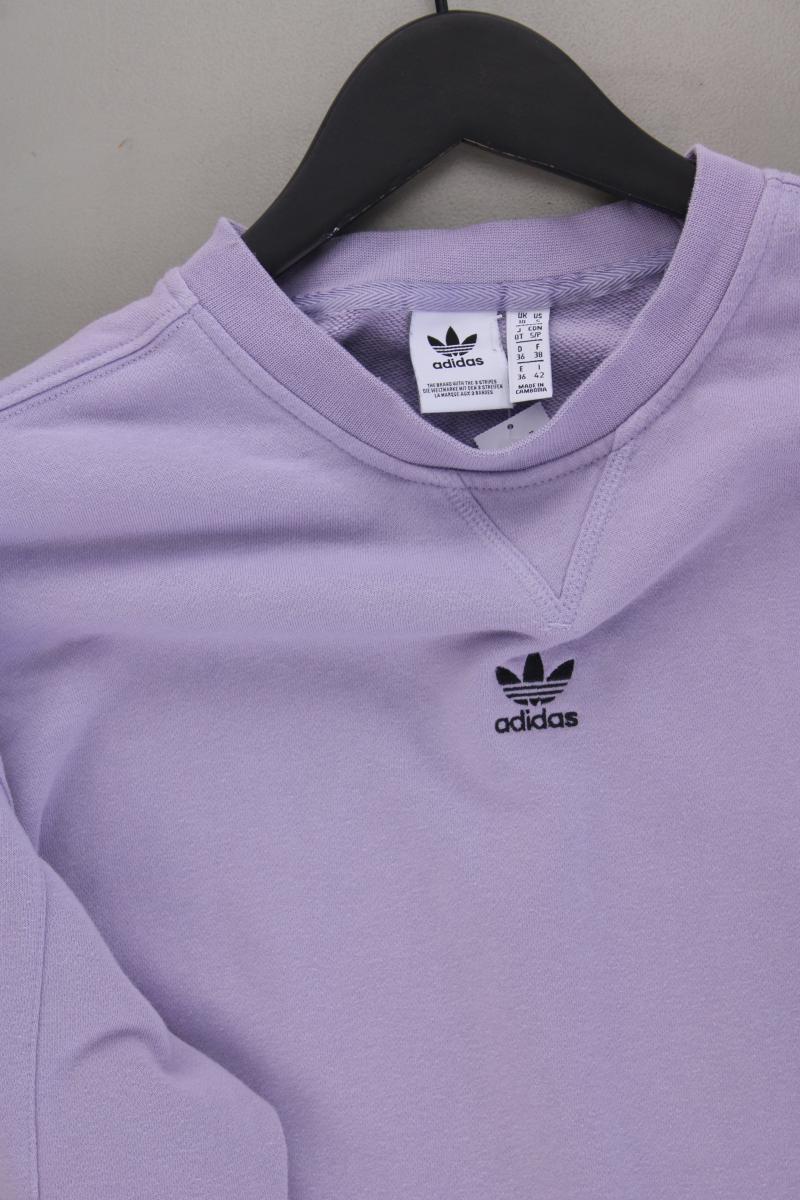Adidas Langarmpullover Gr. S lila aus Baumwolle