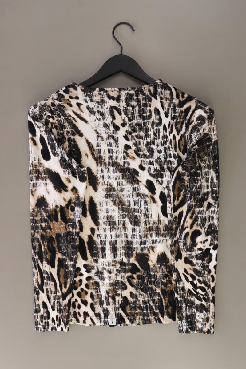 Pfeffinger Longsleeve-Shirt Gr. 34 Langarm mit Pailletten braun aus Viskose