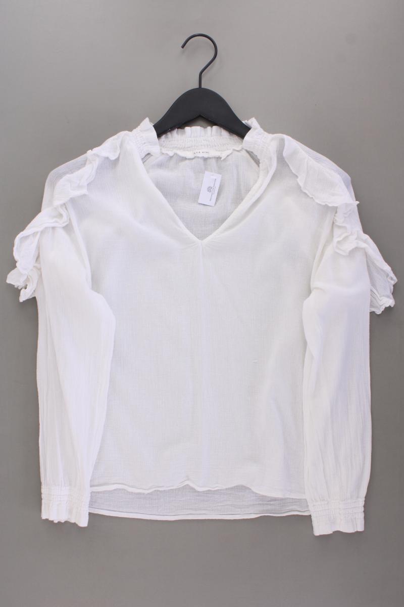 YAYA Langarmbluse Gr. 34 weiß