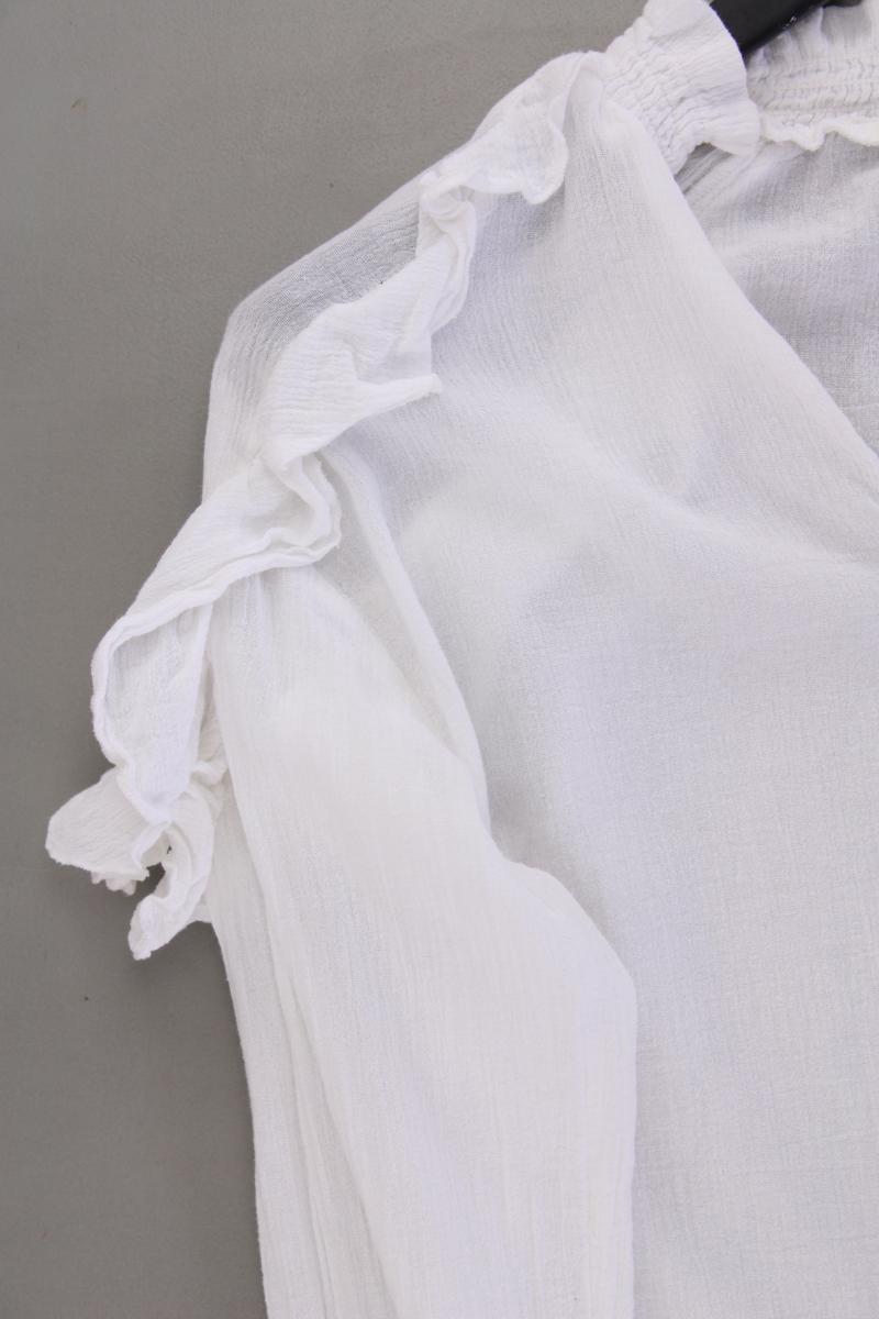 YAYA Langarmbluse Gr. 34 weiß