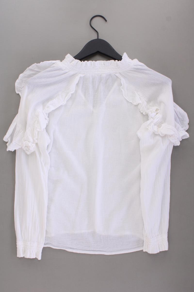 YAYA Langarmbluse Gr. 34 weiß