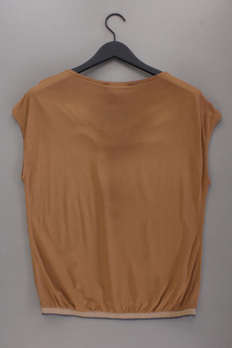 Expresso Kurzarmbluse Gr. M braun aus Viskose