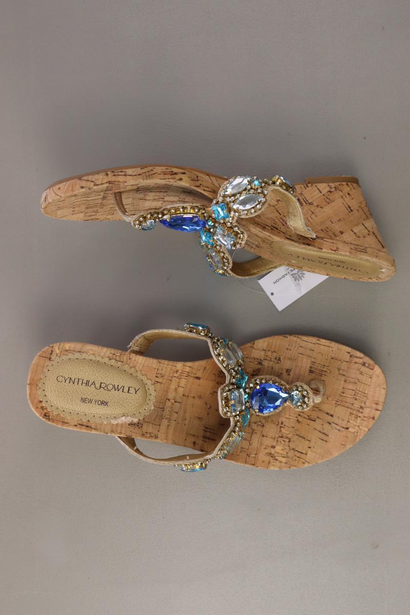 CYNTHIA ROWLEY Sandalen Gr. 38 blau