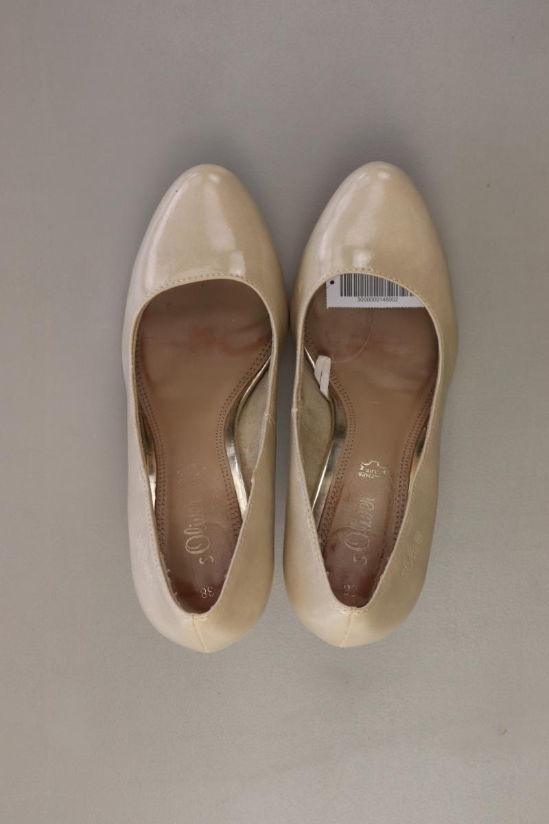 s.Oliver Pumps Gr. 38 creme aus Leder