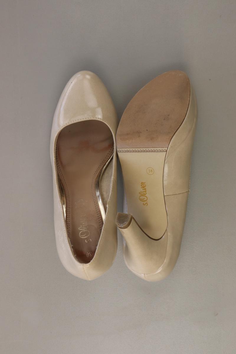 s.Oliver Pumps Gr. 38 creme aus Leder