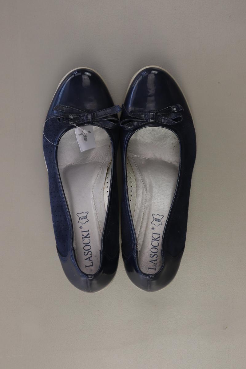 LASOCKI Pumps Gr. 38 neuwertig blau aus Leder