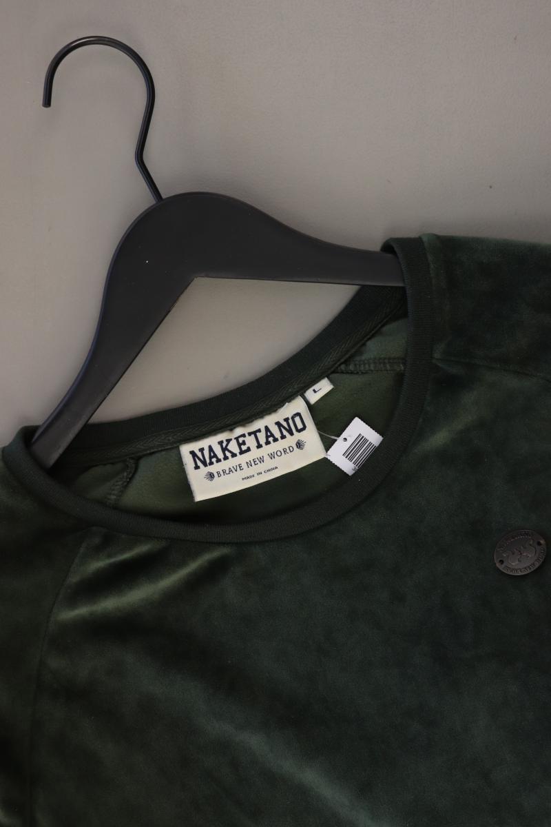 Naketano Langarmpullover Gr. L grün aus Polyester