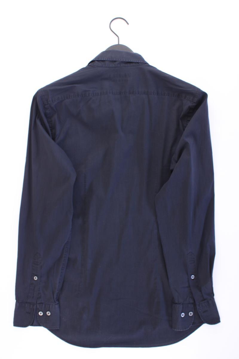 Marc O'Polo Langarmhemd für Herren Gr. Hemdgröße 39/40 blau aus Baumwolle