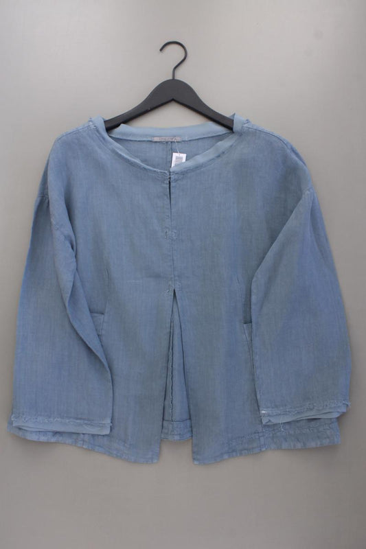 Tandem Classic Jacke Gr. 38 blau aus Leinen