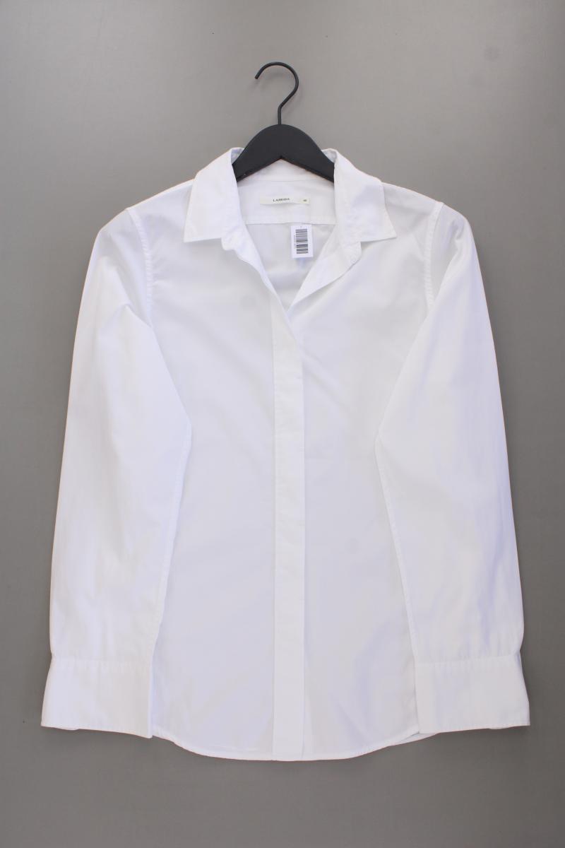 Lareida Bluse Gr. 40 Langarm weiß aus Baumwolle