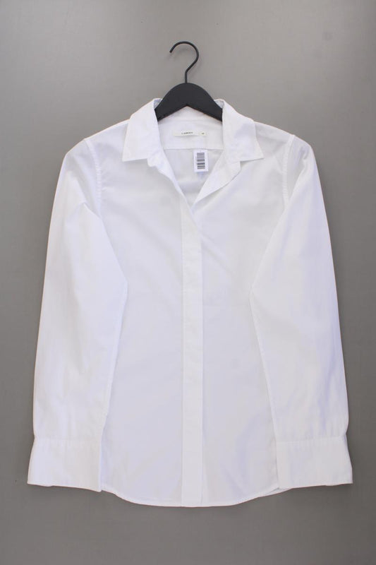 Lareida Bluse Gr. 40 Langarm weiß aus Baumwolle