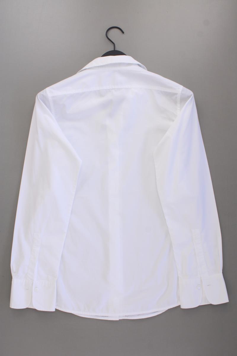 Lareida Bluse Gr. 40 Langarm weiß aus Baumwolle