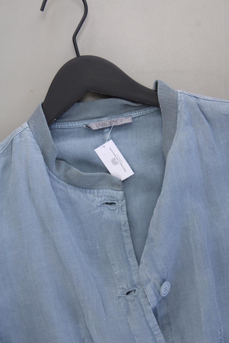 Tandem Classic Jacke Gr. 42 blau aus Leinen