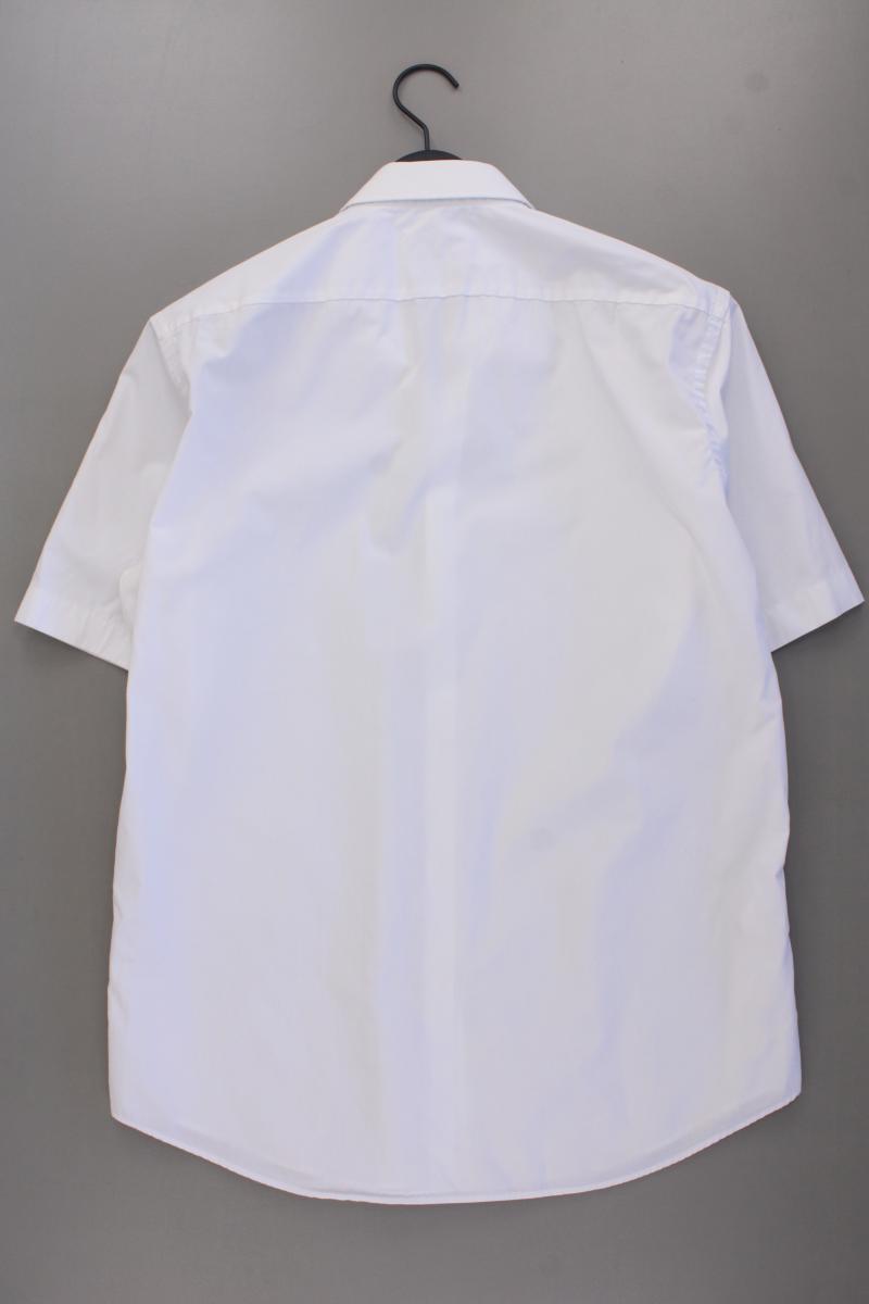 BOSS by Hugo Boss Kurzarmhemd für Herren Gr. Hemdgröße 42 weiß aus Baumwolle