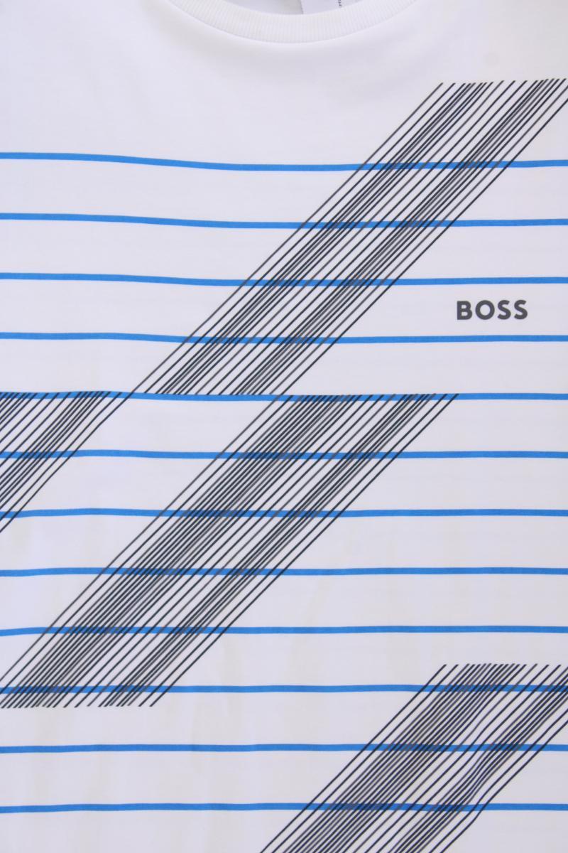 BOSS by Hugo Boss Printshirt für Herren Gr. M Kurzarm weiß