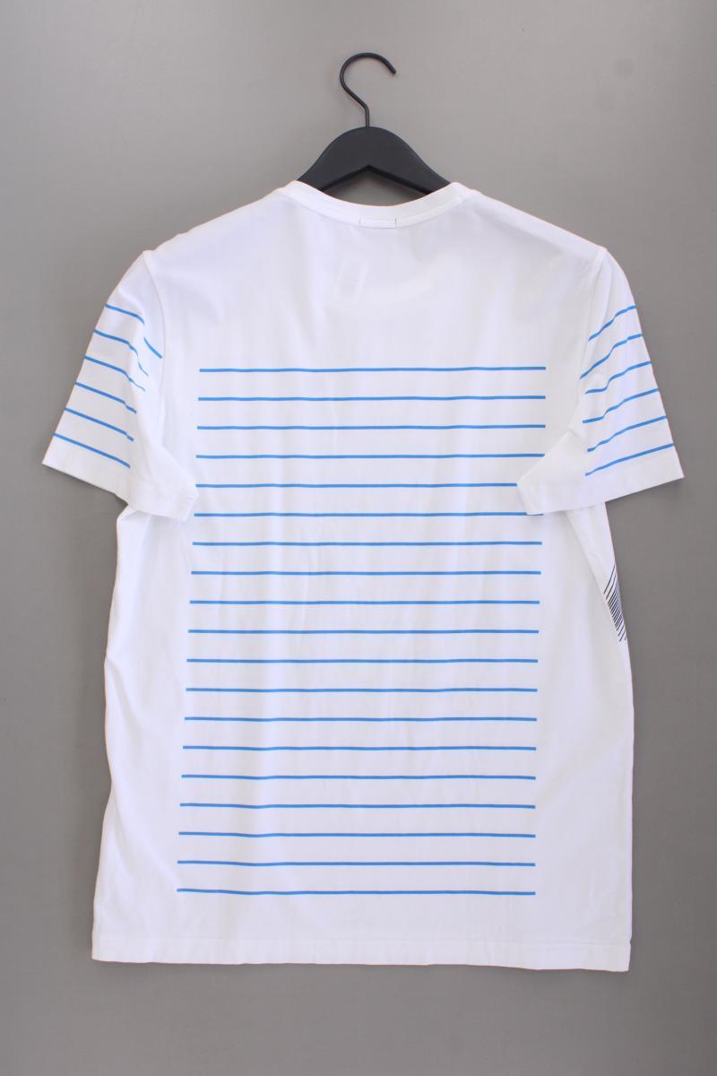 BOSS by Hugo Boss Printshirt für Herren Gr. M Kurzarm weiß