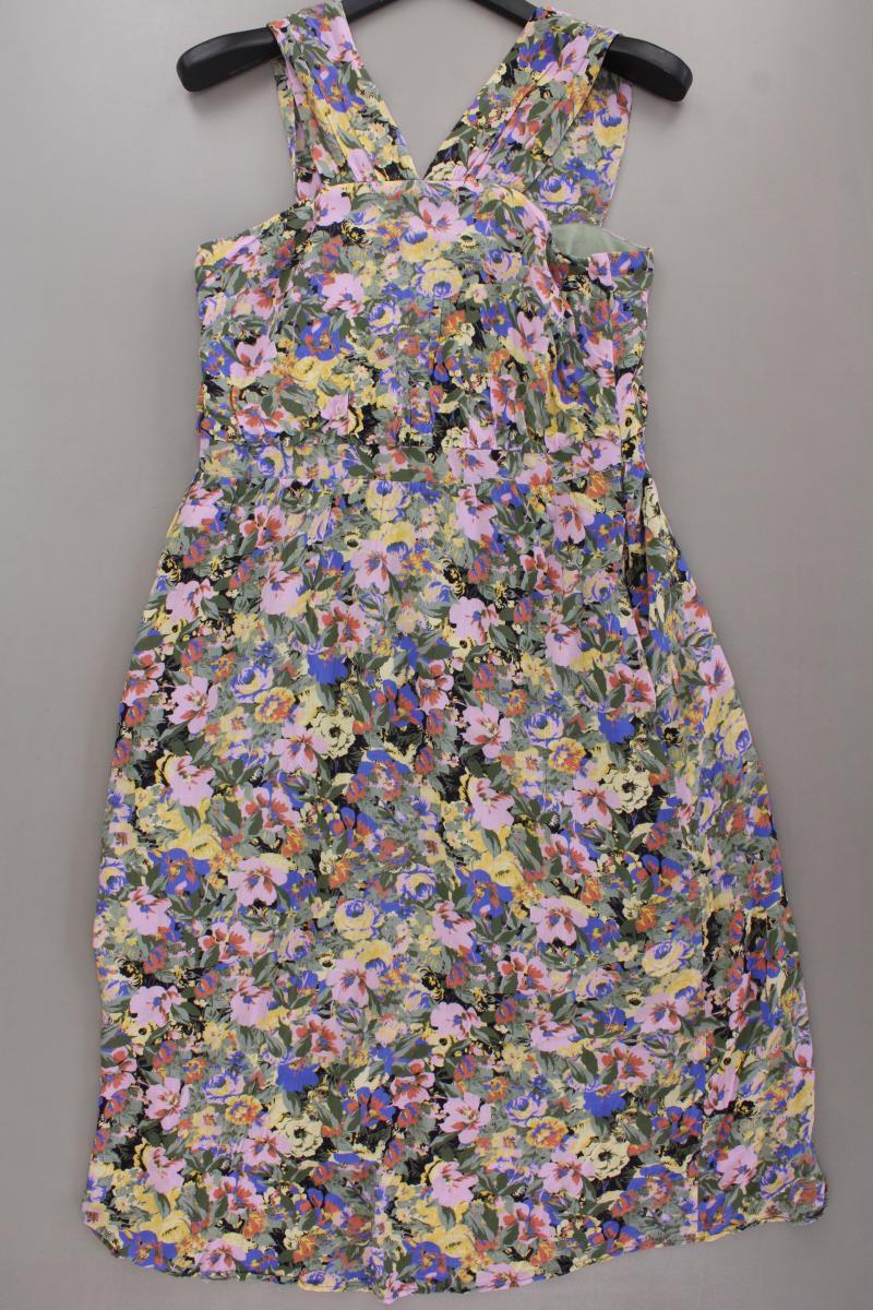 Selected Femme Midikleid Gr. 40 mit Blumenmuster Träger mehrfarbig aus Viskose