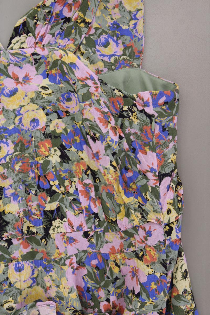 Selected Femme Midikleid Gr. 40 mit Blumenmuster Träger mehrfarbig aus Viskose