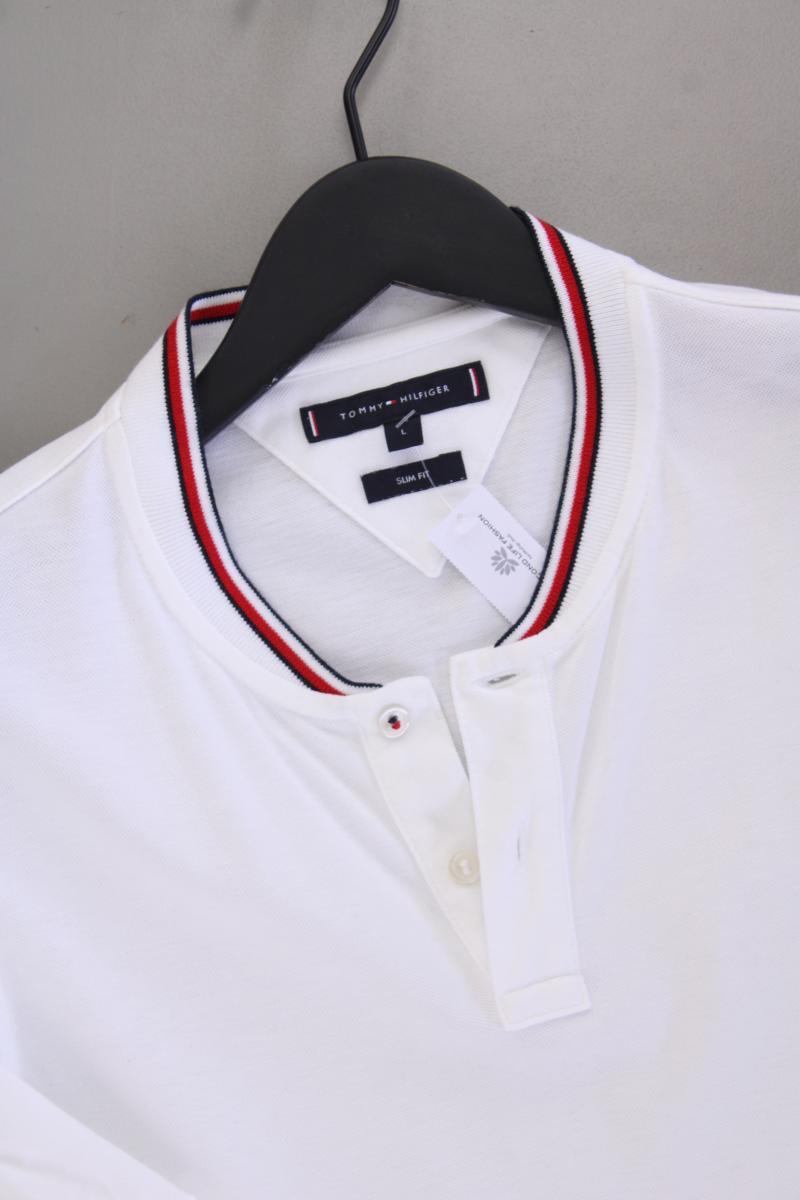 Tommy Hilfiger T-Shirt für Herren Gr. L neuwertig Kurzarm weiß