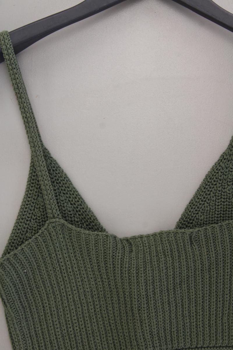 Zara Stricktop Gr. L olivgrün aus Baumwolle