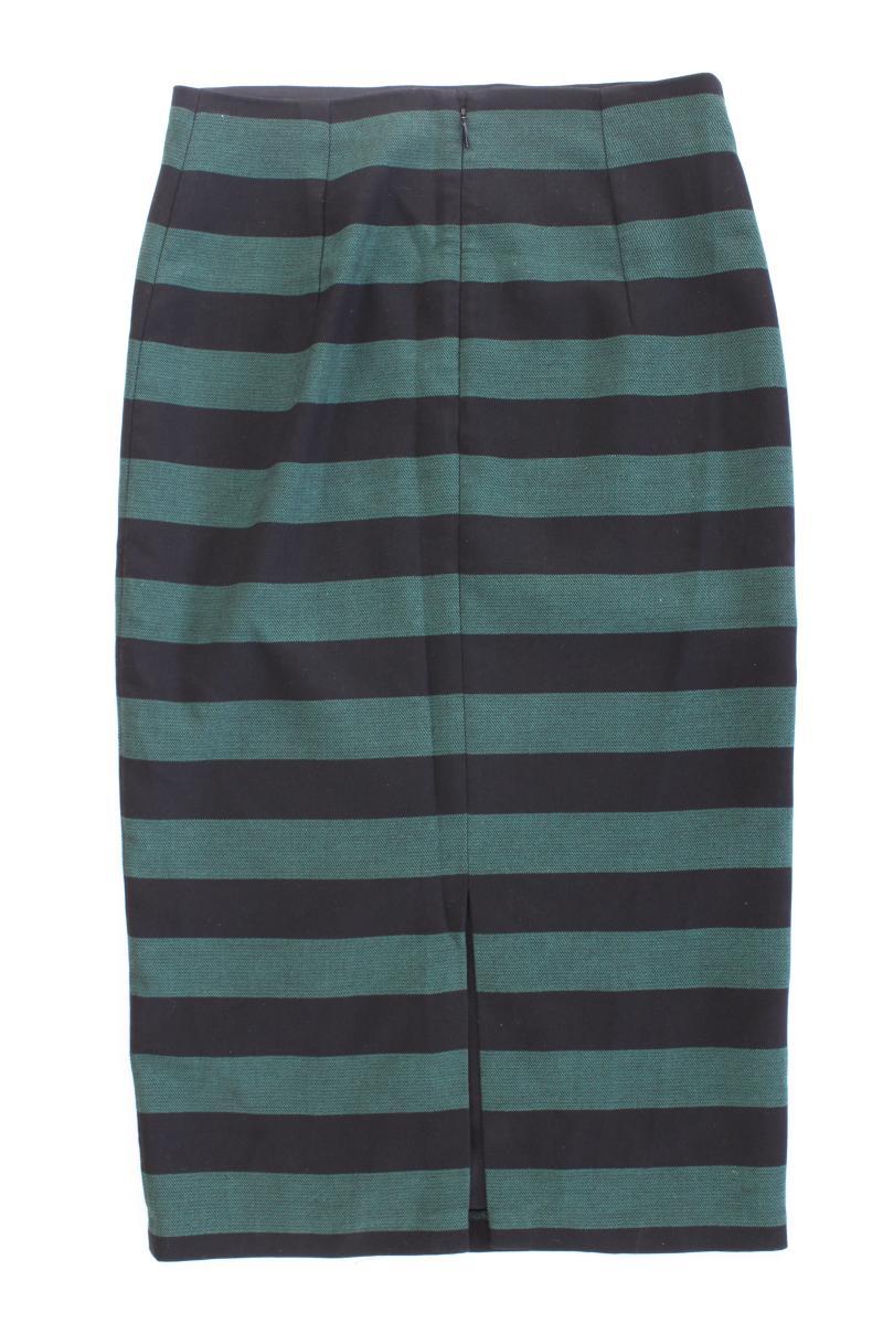 Mango Bleistiftrock Gr. 40 gestreift grün aus Polyester