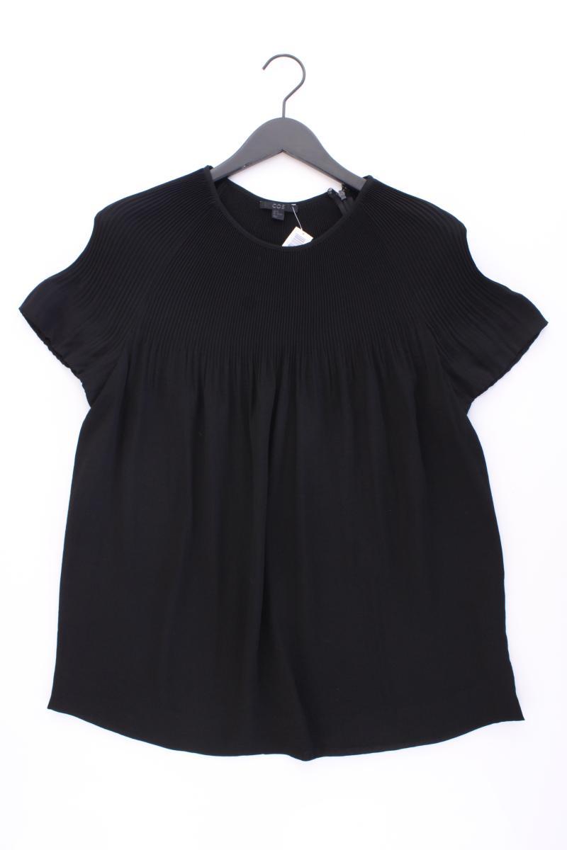 Cos Kurzarmbluse Gr. 44 schwarz aus Polyester