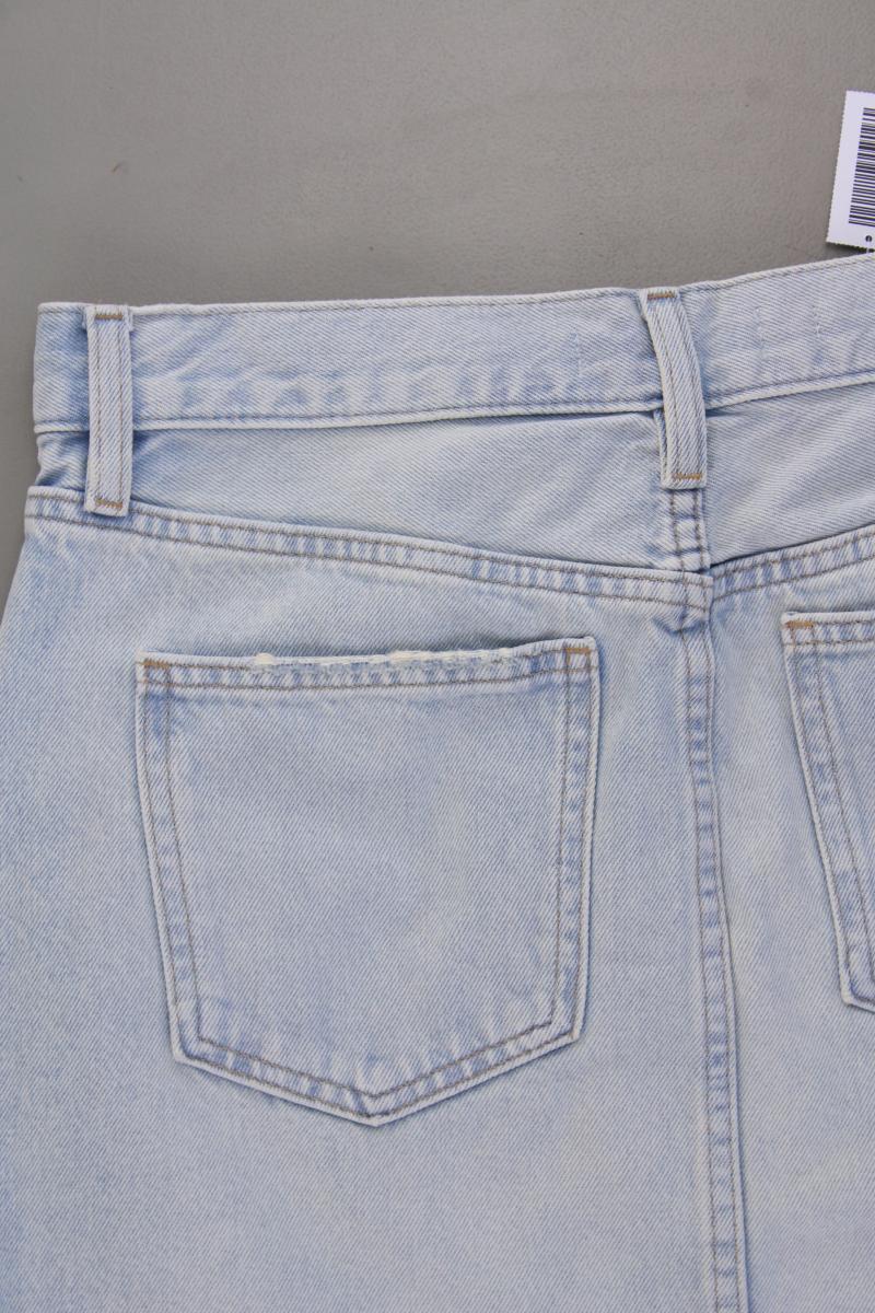 Mango Jeansrock Gr. XS blau aus Baumwolle