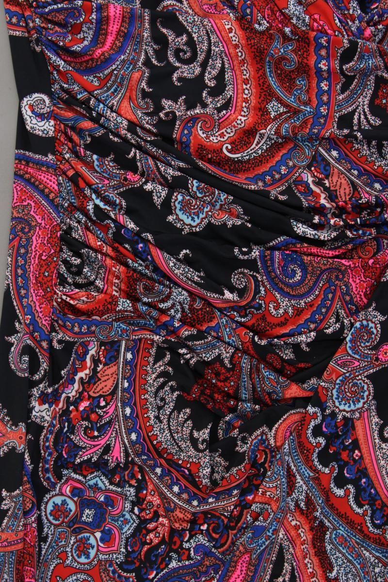 Joachim Bosse Kurzarmkleid Gr. 42 mit Paisleymuster mehrfarbig aus Polyester