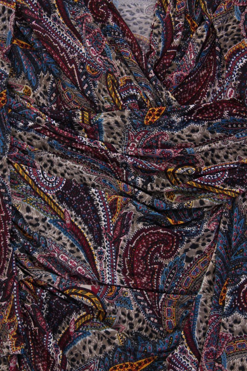 Joachim Bosse Langarmkleid Gr. 42 mit Paisleymuster mehrfarbig