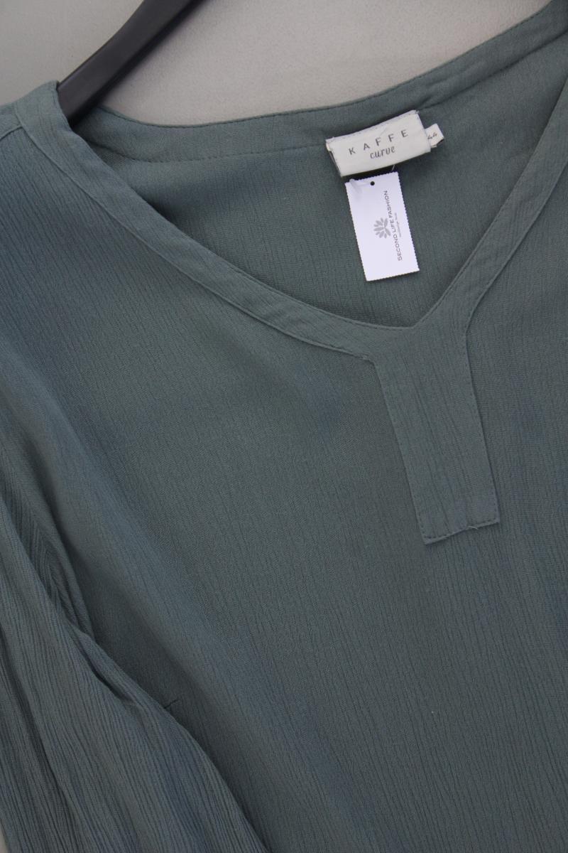 Kaffe Curve Longbluse Gr. 44 Langarm grün aus Viskose
