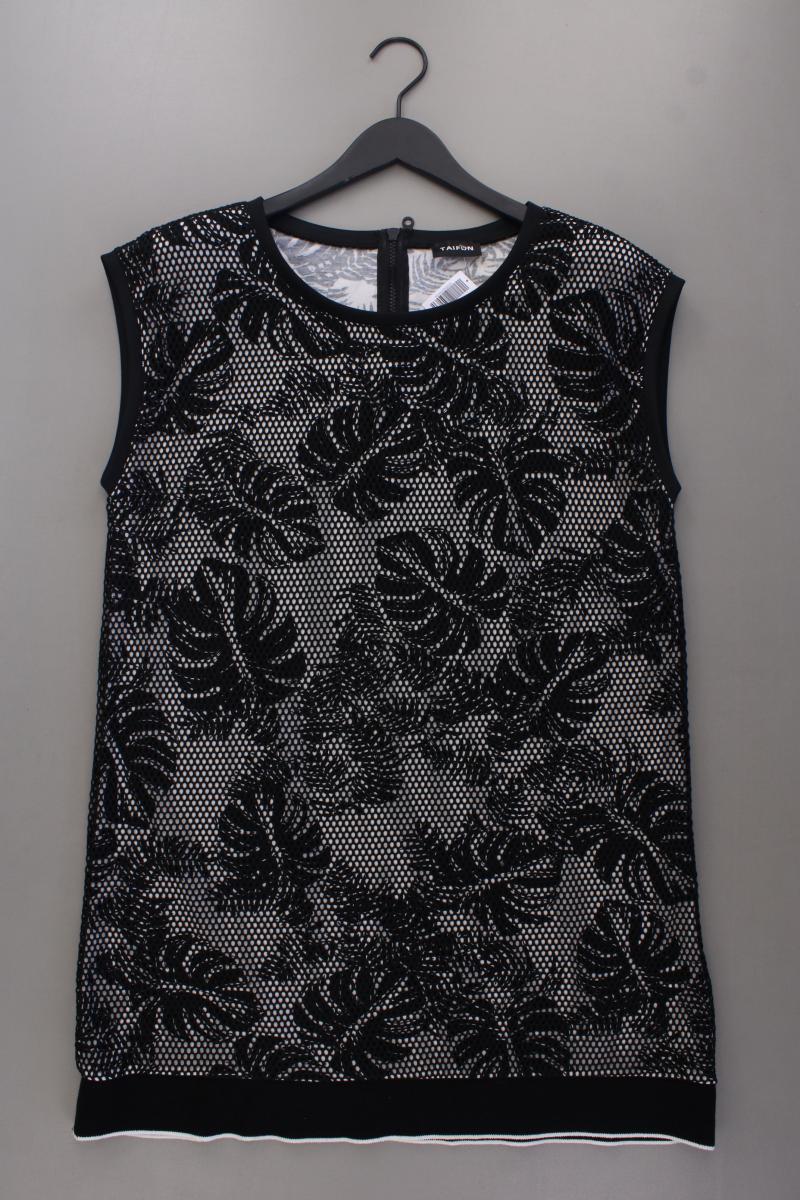 Taifun Kurzarmkleid Gr. 44 schwarz aus Polyester