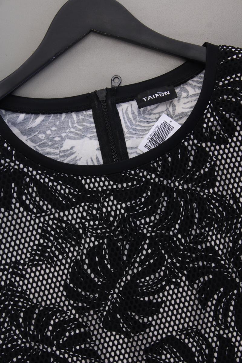 Taifun Kurzarmkleid Gr. 44 schwarz aus Polyester