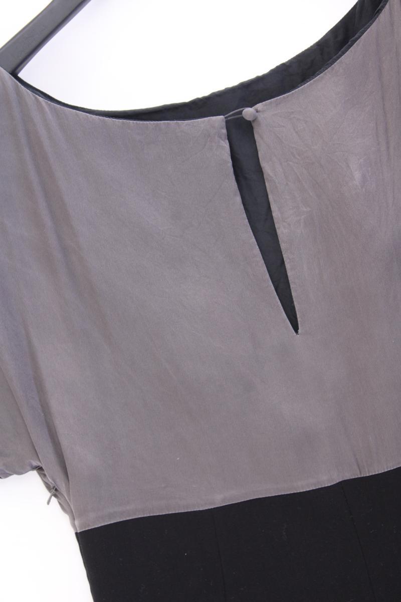 Coast Etuikleid mit Seide Gr. UK 12 (M) Kurzarm grau