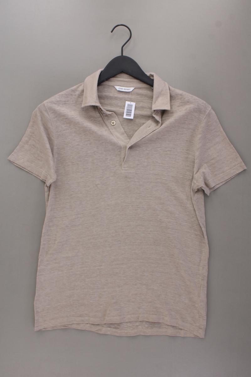 John Henric Leinenshirt für Herren Gr. S Kurzarm creme