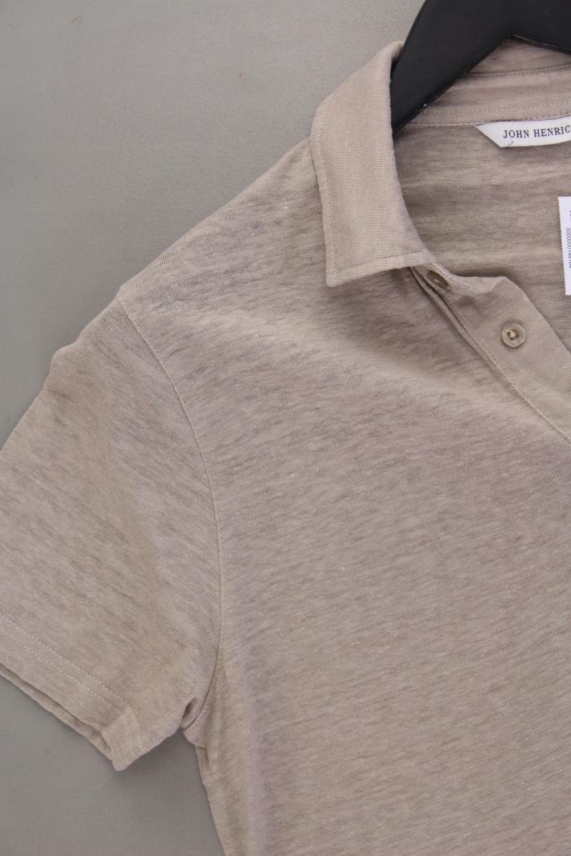 John Henric Leinenshirt für Herren Gr. S Kurzarm creme