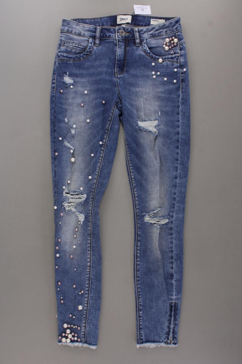 Only Jeans Kendell mit Perlen Gr. W25/L30 blau