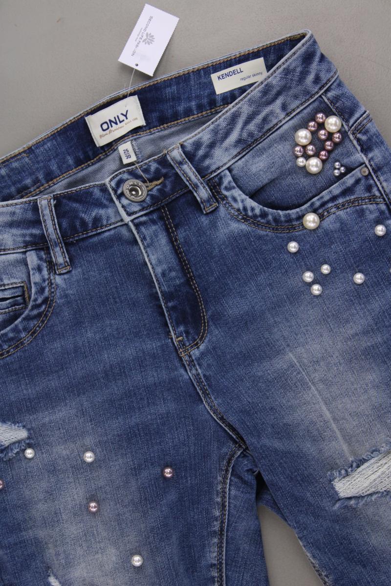 Only Jeans Kendell mit Perlen Gr. W25/L30 blau