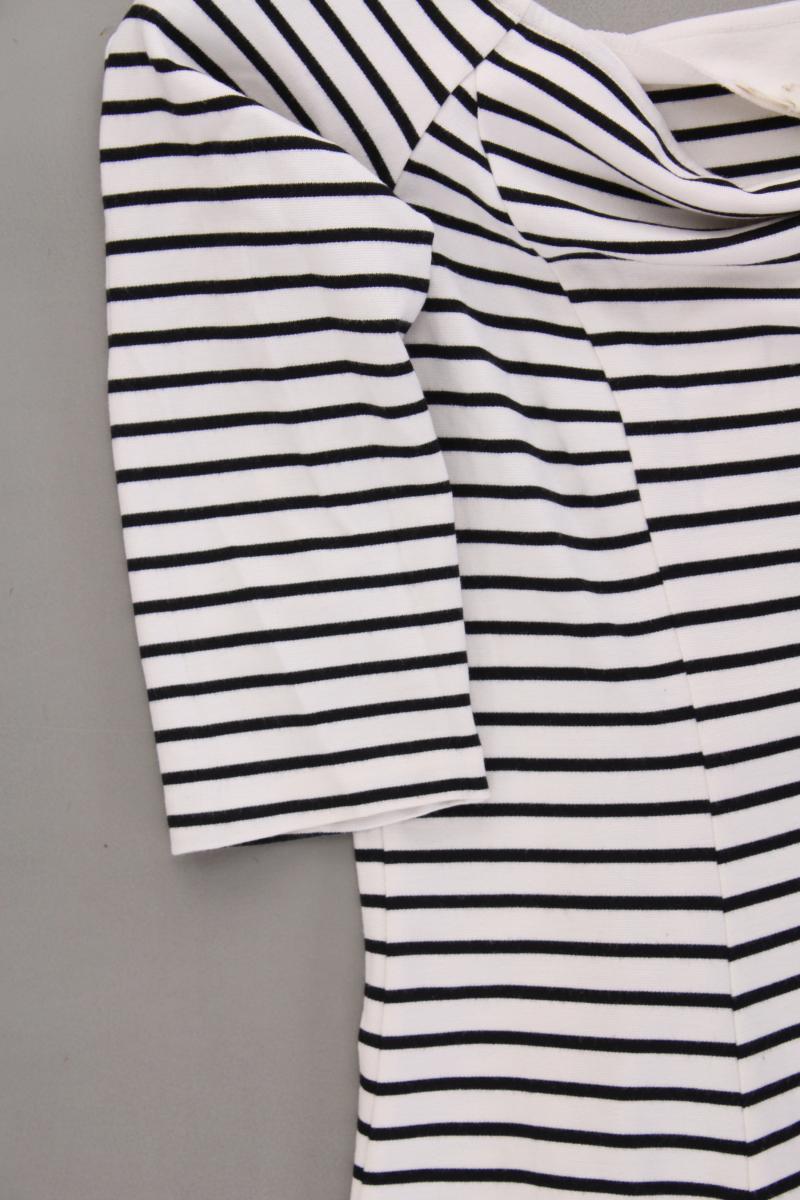 Esprit Kurzarmkleid Gr. L gestreift creme aus Viskose