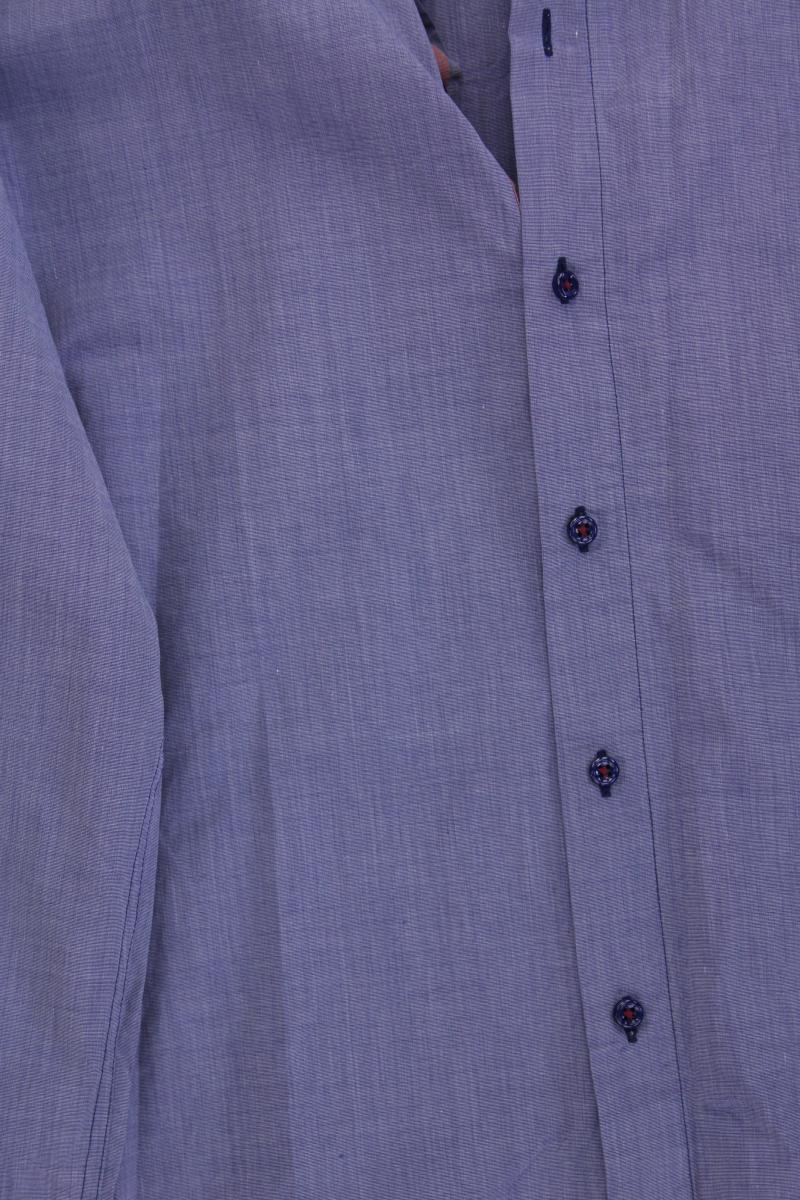 Pierre Cardin Langarmhemd für Herren Gr. Hemdgröße 44 blau aus Baumwolle