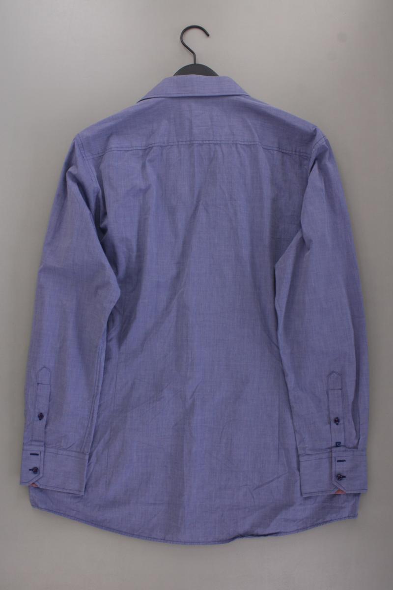 Pierre Cardin Langarmhemd für Herren Gr. Hemdgröße 44 blau aus Baumwolle