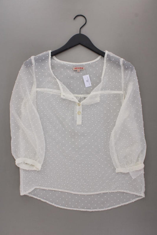 Review Classic Bluse Gr. S 3/4 Ärmel creme aus Polyester