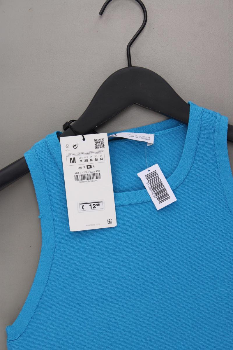 Zara Crop Top Gr. M neu mit Etikett türkis aus Viskose