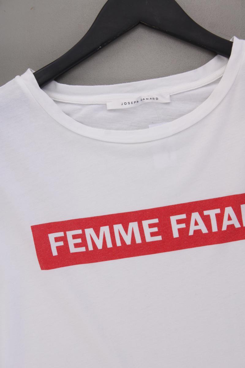 Joseph Janard Printshirt Gr. L Kurzarm weiß