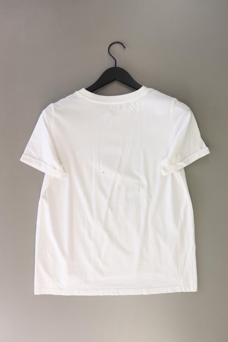 Esprit Printshirt Gr. M Kurzarm weiß aus Baumwolle