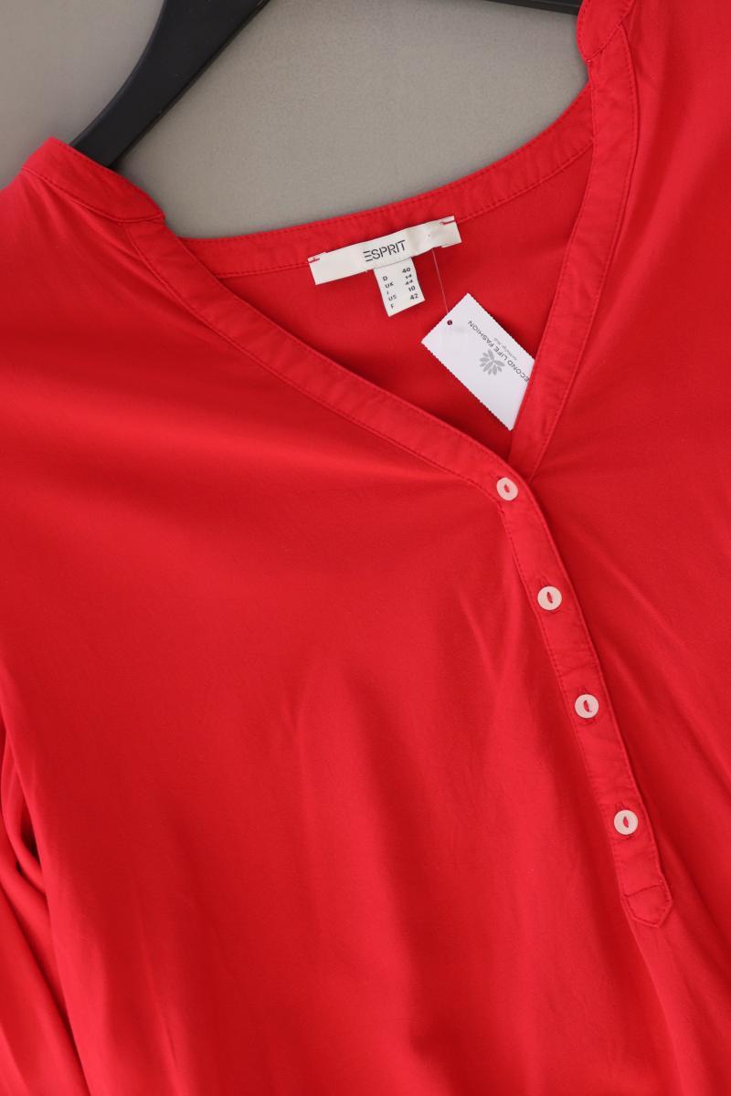 Esprit Langarmbluse Gr. 40 rot aus Viskose