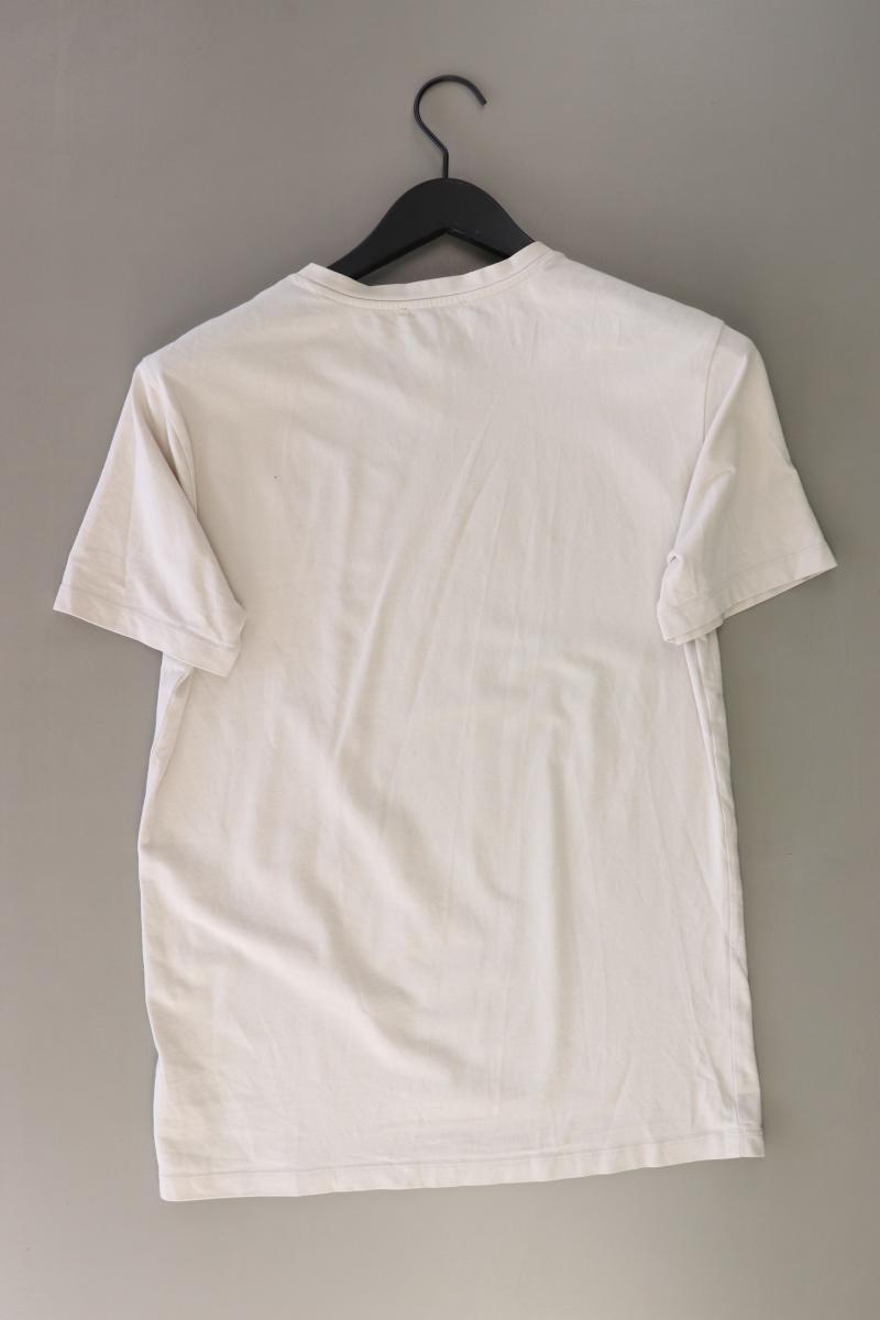 Zara T-Shirt für Herren Gr. M Kurzarm creme aus Baumwolle
