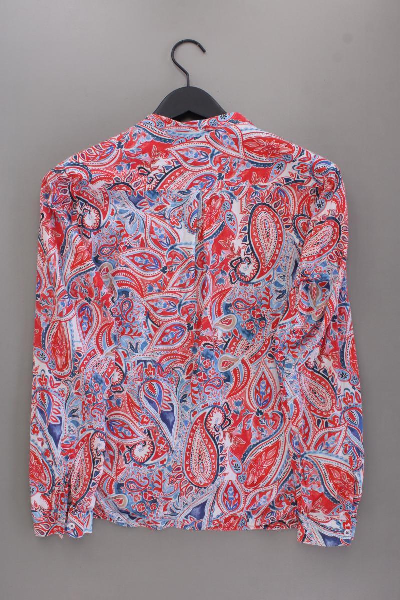 Eterna Langarmbluse Gr. 40 mit Paisleymuster rot aus Baumwolle