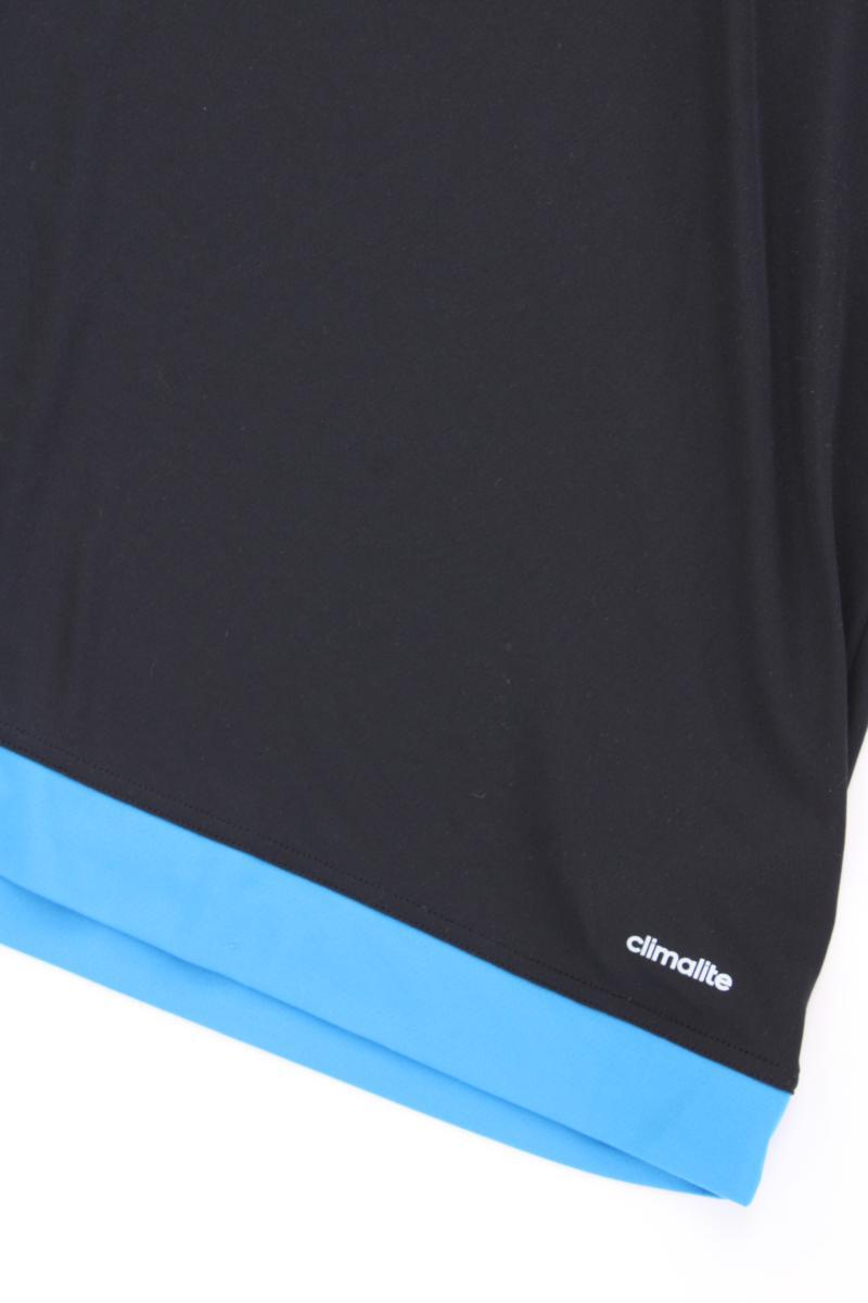 Adidas Sportshirt für Herren Gr. XL Kurzarm schwarz aus Polyester