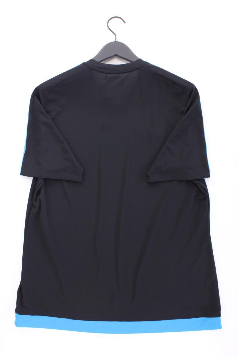 Adidas Sportshirt für Herren Gr. XL Kurzarm schwarz aus Polyester