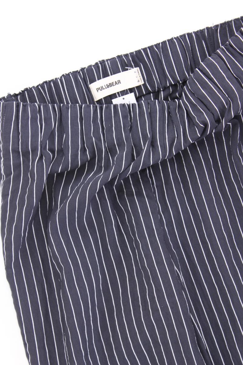 Pull&Bear Stoffhose Gr. S gestreift blau aus Viskose